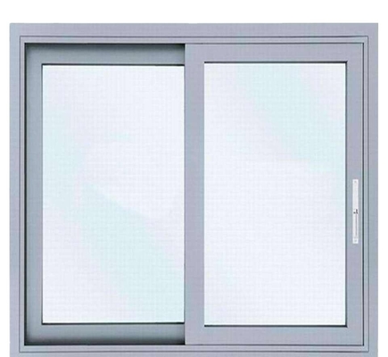 Großformatige Doppelglas-Aluminium-Rutschenfenster mit Glasfaser-Schirmnetzmaterial