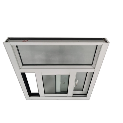 Magnetische Schirm-Aluminium-Glas-Schiebefenster mit Schiebeöffnung und Sicherheitsgrill