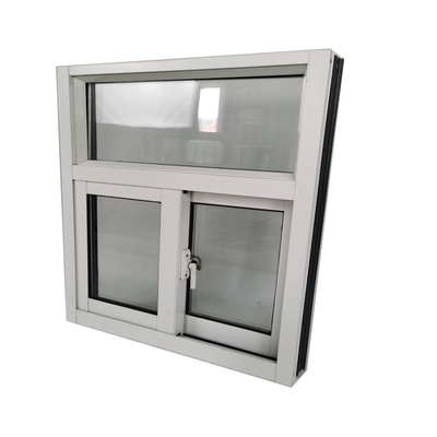 Magnetische Schirm-Aluminium-Glas-Schiebefenster mit Schiebeöffnung und Sicherheitsgrill