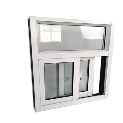 Magnetische Schirm-Aluminium-Glas-Schiebefenster mit Schiebeöffnung und Sicherheitsgrill