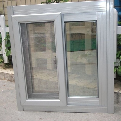 Großformatige Doppelglas-Aluminium-Rutschenfenster mit Glasfaser-Schirmnetzmaterial