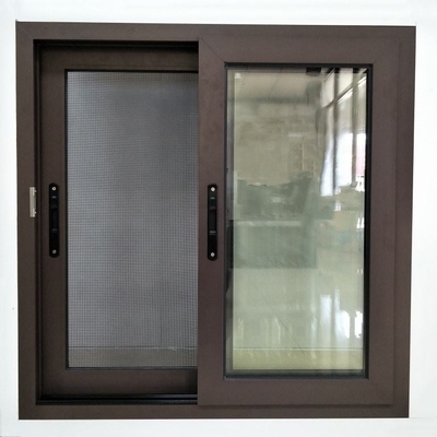 Großformatige Doppelglas-Aluminium-Rutschenfenster mit Glasfaser-Schirmnetzmaterial