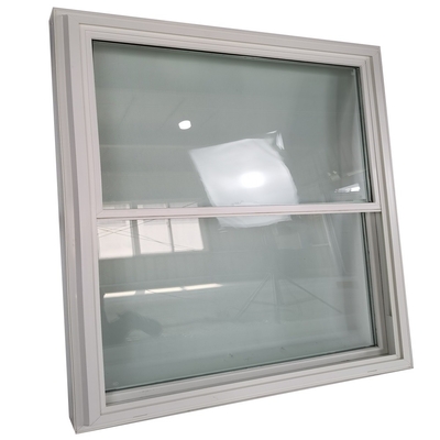 PVC reflektierendes festes Doppelhängfenster in schwarzem Vinyl-Upvc-Material mit Swing Open-Stil