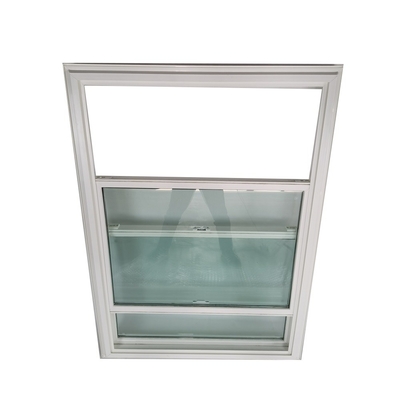 PVC reflektierendes festes Doppelhängfenster in schwarzem Vinyl-Upvc-Material mit Swing Open-Stil