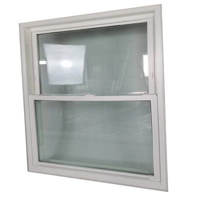 PVC reflektierendes festes Doppelhängfenster in schwarzem Vinyl-Upvc-Material mit Swing Open-Stil