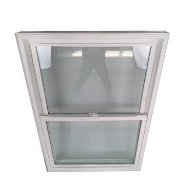 PVC reflektierendes festes Doppelhängfenster in schwarzem Vinyl-Upvc-Material mit Swing Open-Stil