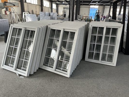 Schiebe Doppelfenster Upvc Horizontale Schub-Zug Schalldichte PVC Fenster Schiebetür