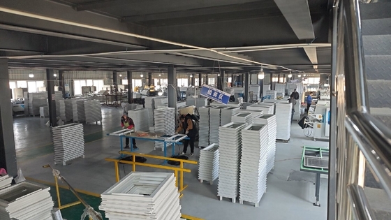 Schiebe Doppelfenster Upvc Horizontale Schub-Zug Schalldichte PVC Fenster Schiebetür